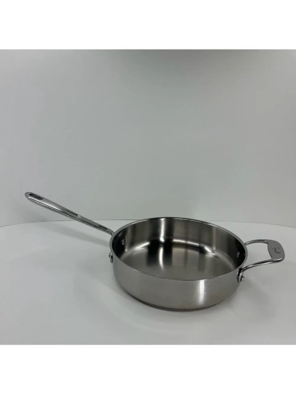 Emeril 3qt Sauté Pan Stainless Steel Copper Band Skillet Helper Handle 10.5 Inch